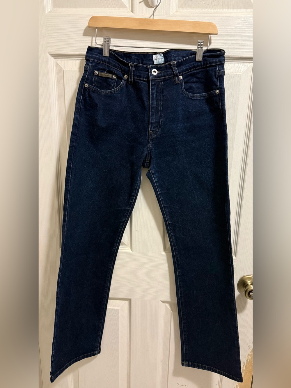 Calvin Klein Slim Straight Dark Blue Women's Jeans. Size 11.